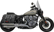 Bassani Chrome 4 in. Slip-On Mufflers for 2022-2026 Indian Chief Motorcycles