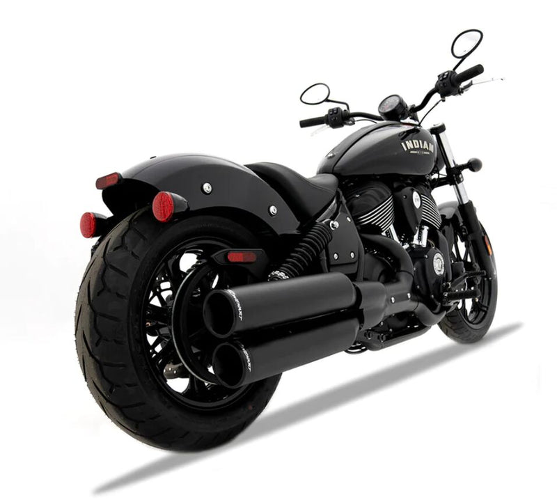 Rinehart Racing 4" Slip-On Mufflers for Indian Chief for 2020-2026 INDIAN Right Set #500-1501
