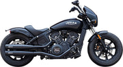 S&S Cycle Grand National Slip-On Mufflers for 2019-2023 INDIAN SCOUT Guardian Black Pair