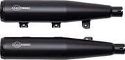 S&S Cycle Grand National Slip-On Mufflers for 2019-2023 INDIAN SCOUT Guardian Black Pair