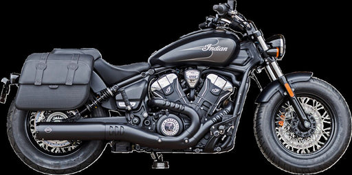 S&S Cycle Grand National Slip-On Mufflers for 2025-2026 INDIAN Guardian Black