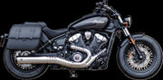S&S Cycle Grand National Slip-On Mufflers for 2024-2026 INDIAN Chrome Silver