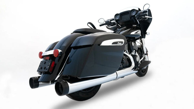Rinehart Racing 4.5" DBX45 Slip-On Mufflers for Indian for 2014-2026 INDIAN Left Right Exhaust Pair #500-0565-SLASH
