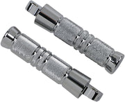 Accutronix  Foot Pegs Knurled Grooved Folding Chrome - Part #123605