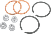 James Exhaust Gasket & Mount Kit (With Copper Crushing Style Gaskets) With Zinc Plated Flange Nuts For 1984-2025 B.T, 1986-2023 XL, 2008-2012 1987-2010 Buell XB Models