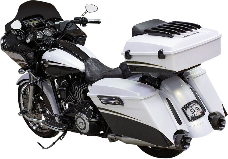 S&S Cycle Chrome Shadow Muffler Kit for 1995-2008 Harley-Davidson Touring Models #550-0829