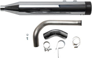 S&S Cycle Chrome Shadow Muffler Kit for 1995-2008 Harley-Davidson Touring Models #550-0829