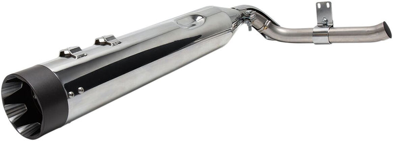 S&S Cycle Chrome Shadow Muffler Kit for 1995-2008 Harley-Davidson Touring Models