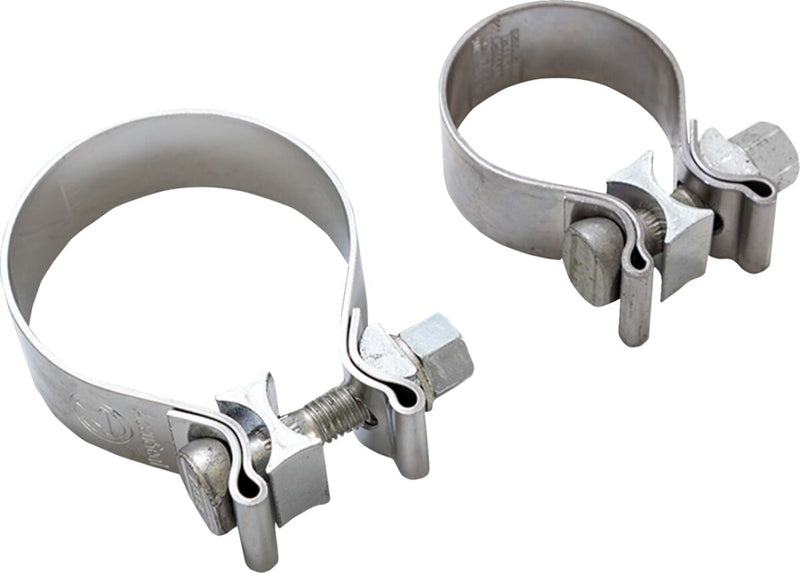 Vance & Hines Slip-on Muffler Clamps - Exhaust, Stainless Steel, Pair for Harley-Davidson Touring 2017-2024
