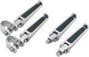 Drag Specialties Foot pegs with Rubber Inlay #17-6452BXLB1