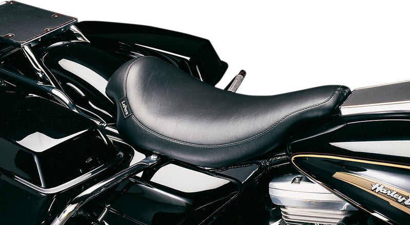 Le Pera Silhouette Smooth Foam Solo Seat 12 Inch Wide in Black For 2002-2007 FLHR Road King Models