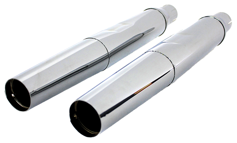 Replica Mufflers Tapered Chr XLCH65-70