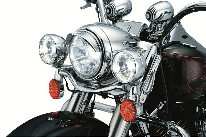Kuryakyn Headlight Visor For 7 Inch Headlight In Chrome