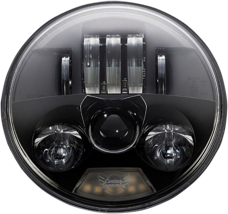 Custom Dynamics True Black 5.75 in. ProBeam LED Headlight for Various Harley-Davidson Motorcycles (See Fitment List)