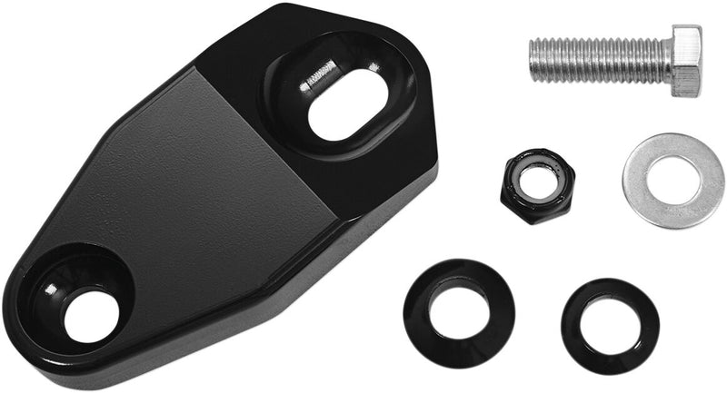 Memphis Shades Black Top Mount Headlight Extension for 1993-2005 Harley-Davidson Dyna Low Rider and 1995-2005 Harley-Davidson Dyna Super Glide Motorcycles #MEB9892