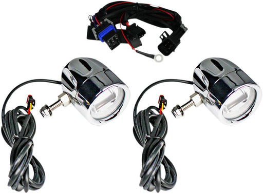 Custom Dynamics Chrome Fog Lights for Select Indian Motorcycles