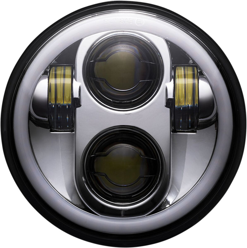 Custom Dynamics Proglow™ LED Headlamp with Color Changing Halo - Each, 14,5 cm (5-3/4") for Harley-Davidson Softail, Sportster & Dyna 1957-2024