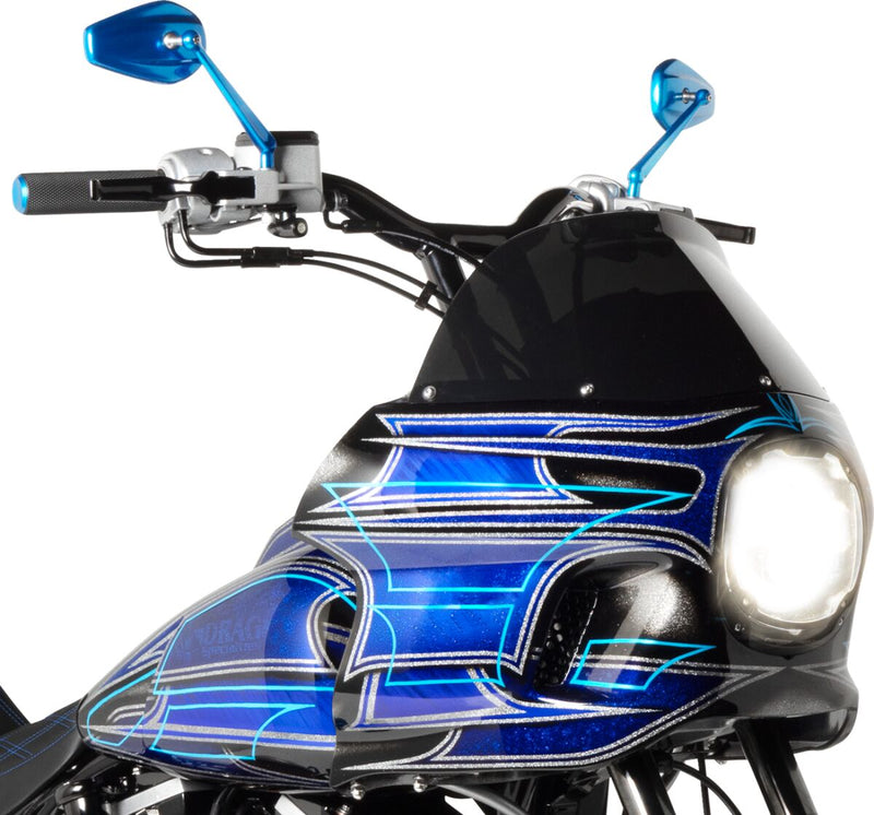 Custom Dynamics Black 5.75 in. LED Halo Headlamp for Various Harley-Davidson Motorcycles (See Fitment List)