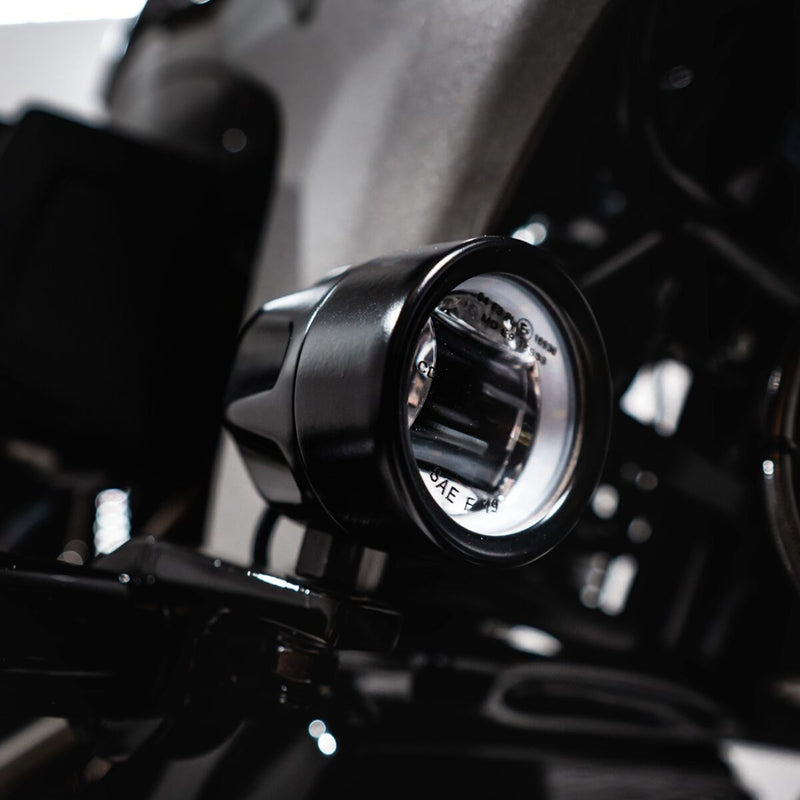 Custom Dynamics Black ProBeam Halo Fog Lamp for 2020-2026 Indian Challenger and 2022-2026 Indian Pursuit Motorcycles