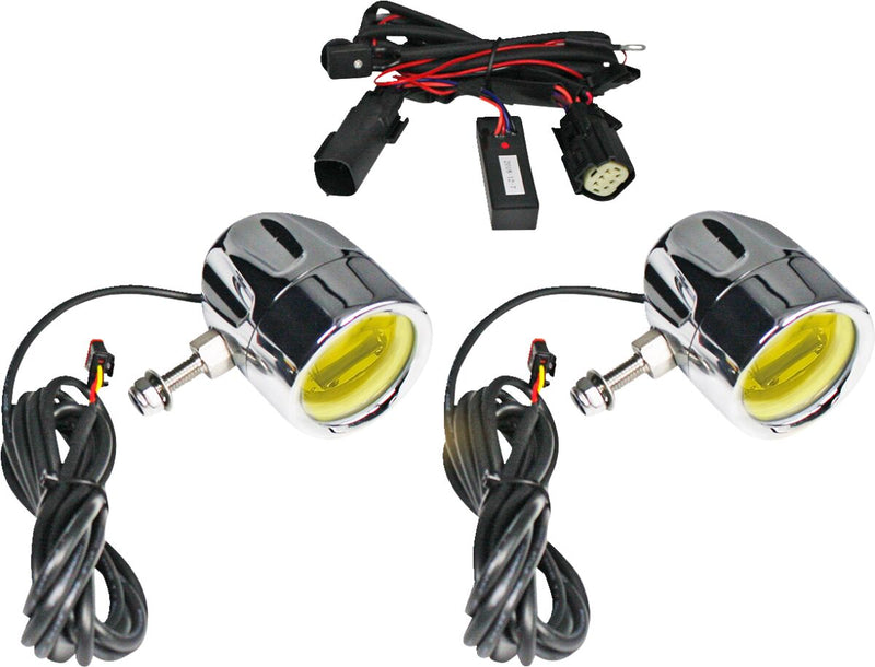 Custom Dynamics Probeam® LED Halo Fog Lights - Pair for Harley-Davidson Touring 2014-2025