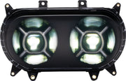 Custom Dynamics Black Double-X LED Headlight for 2015-2025 Harley-Davidson Touring Motorcycles