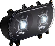 Custom Dynamics Black Double-X LED Headlight for 2015-2025 Harley-Davidson Touring Motorcycles