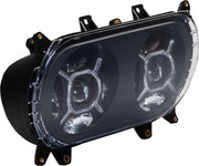 Custom Dynamics Black Double-X LED Headlight for 2015-2025 Harley-Davidson Touring Motorcycles