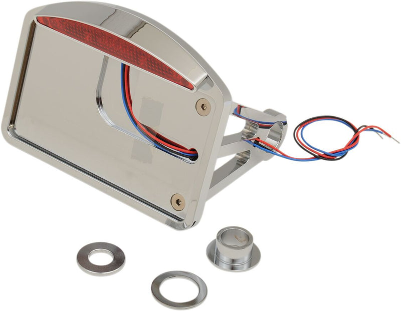 Drag Specialties Axel Side Mount Half-Moon LED Taillight and Licence Plate Mount #P28-6142