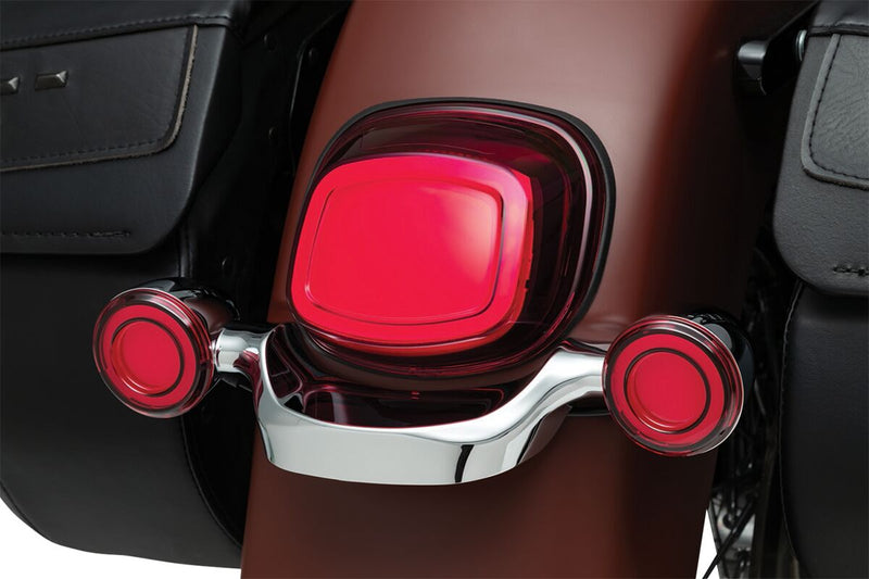 Kuryakyn Tracer L.E.D. Taillight In Red Without Licence Plate Illumination For Harley-Davidson 2009-2023 Touring & 2012-2016 Dyna Models