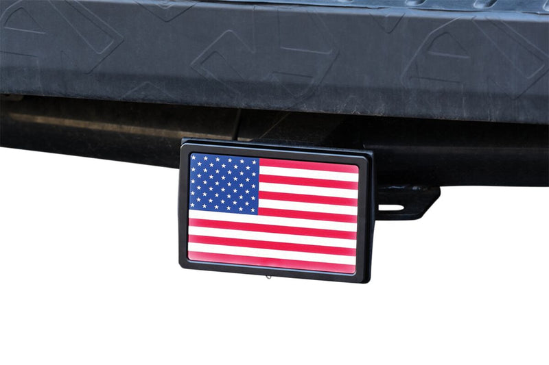 Freedom Flag LED Receiver Hitch Cover