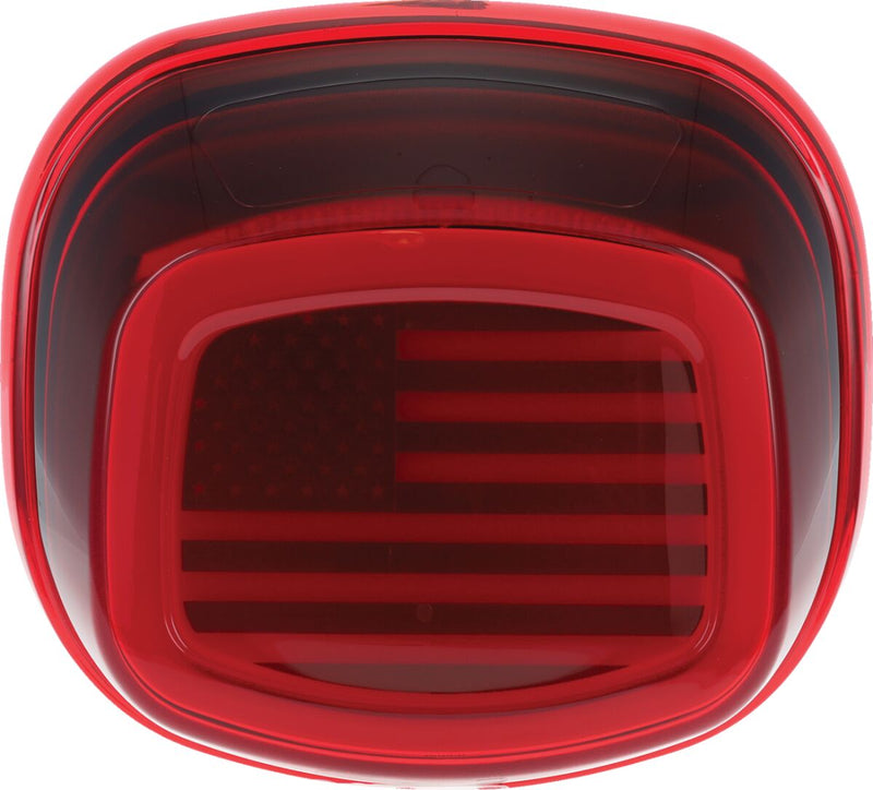 Kuryakyn T-lght Tracer US FLAG RED for Harley-Davidson Touring 1988-2024