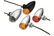 Kuryakyn Super Bright Amber L.E.D. Mini Bullets In Gloss Black