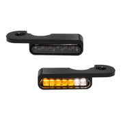 Heinz Bikes LED Handlebar Turn Signal Amber/White Colour in Black For 2013-2014 Softail Breakout CVO & 2016-2017 Pro Street Breakout CVO Models