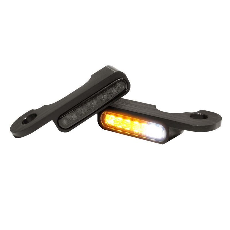 Heinz Bikes LED Handlebar Turn Signals - E-Marked /  Position /  Turn Signal, Pair for Harley-Davidson Touring & Dyna 2003-2020