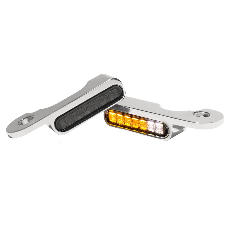 Heinz Bikes LED Handlebar Turn Signals - E-Marked /  Position /  Turn Signal, Pair for Harley-Davidson Touring & Dyna 2003-2020