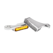 Heinz Bikes Handlebar LED Turn Signals in Natural/Chrome For 2018-2024 Softail Models
