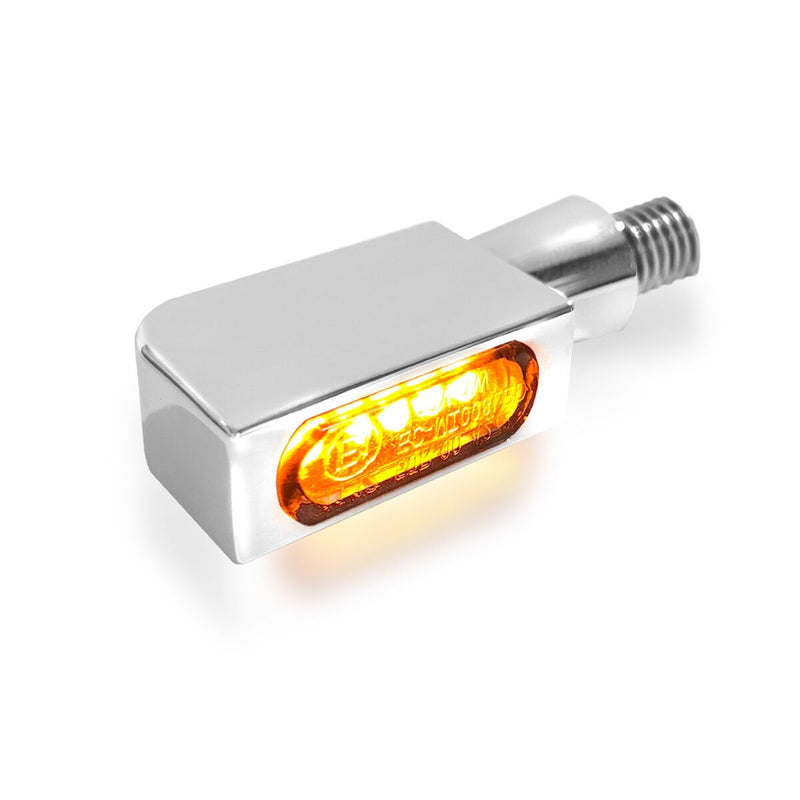 Blokk-Line Micro LED Blinker Dyna, Softail, Classic, Revolution, Sportster, Touring, V-Rod, Street, Trike, Livewire #HBBL-M-1-C