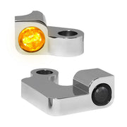 Heinz Bikes NANO Series LED Turn Signals H-D Handlebars in Chrome For 2004-2013 XL Models #HBTSN-XL-13-C