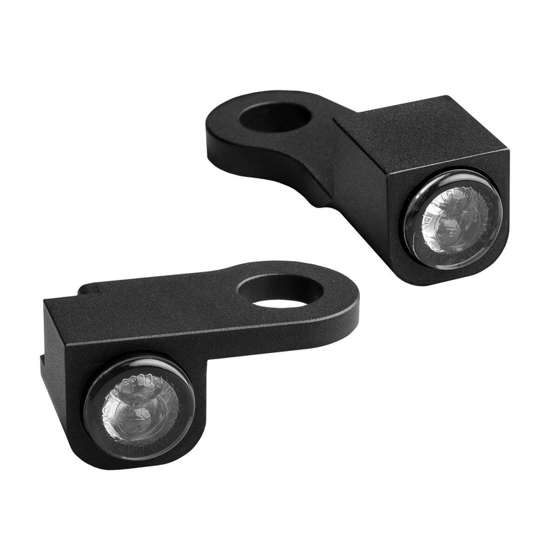 Heinz Bikes NANO Series LED Handlebar Turn Signals in Black For 2014-2022 XL Models #HBTSN-XL14