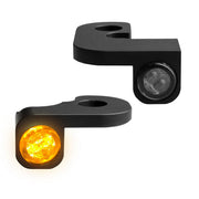 Heinz Bikes NANO Series LED Handlebar Turn Signals in Black For 1999-2017 Dyna Models #HBTSN-FX96