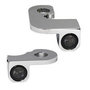 Heinz Bikes NANO Series LED Turn Signals H-D Handlebars in Chrome For 2000-2014 Softail (Except Breakout And S With Hydraulic Clutch) Models #HBTSN-FL-14-C