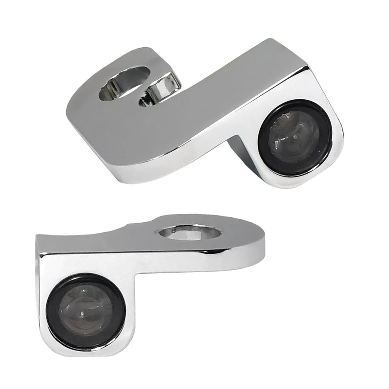 Heinz Bikes NANO Series LED Turn Signals H-D Handlebars in Chrome For 1999-2008 Touring Models With Cable Clutch #HBTSN-FLH-08-C