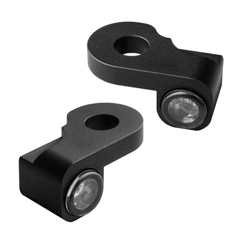 Heinz Bikes NANO Series LED Turn Signals H-D Handlebars in Black For 2002-2017 V-Rod/Night Rod Models #HBTSN-VRS02