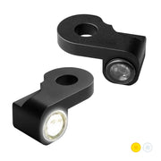 Heinz Bikes NANO Series LED Handlebar Turn Signals in Black With Position Light For 2002-2017 V-Rod/Night Rod Models #HBTSN-VRS02-PL