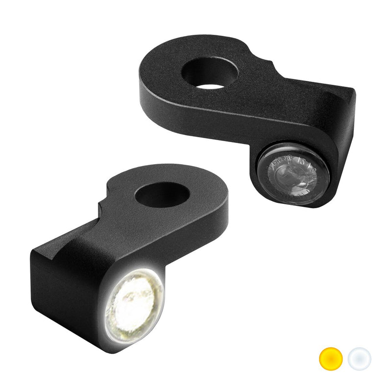 Heinz Bikes NANO Series LED Handlebar Turn Signals in Black With Position Light For 2002-2017 V-Rod/Night Rod Models