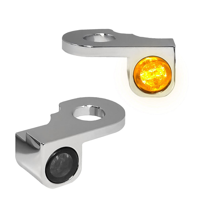 Heinz Bikes NANO Series LED Turn Signals H-D Handlebars in Chrome For 2002-2017 V-Rod/Night Rod Models