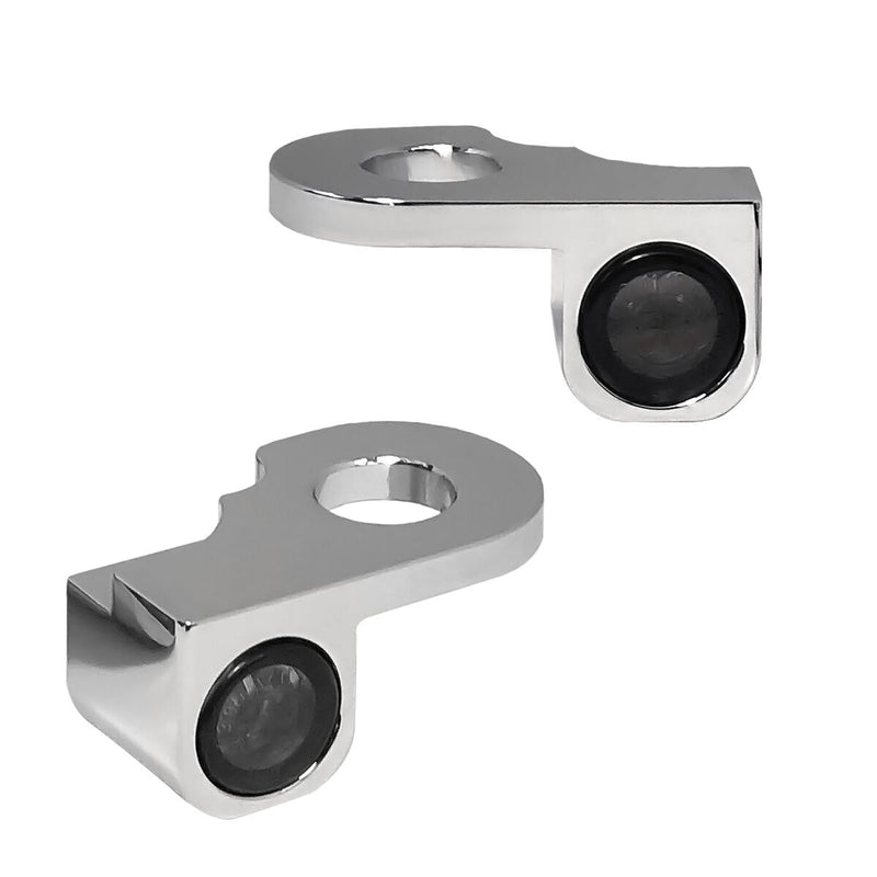 Heinz Bikes NANO Series LED Turn Signals H-D Handlebars in Chrome For 2002-2017 V-Rod/Night Rod Models #HBTSN-VRS02-C