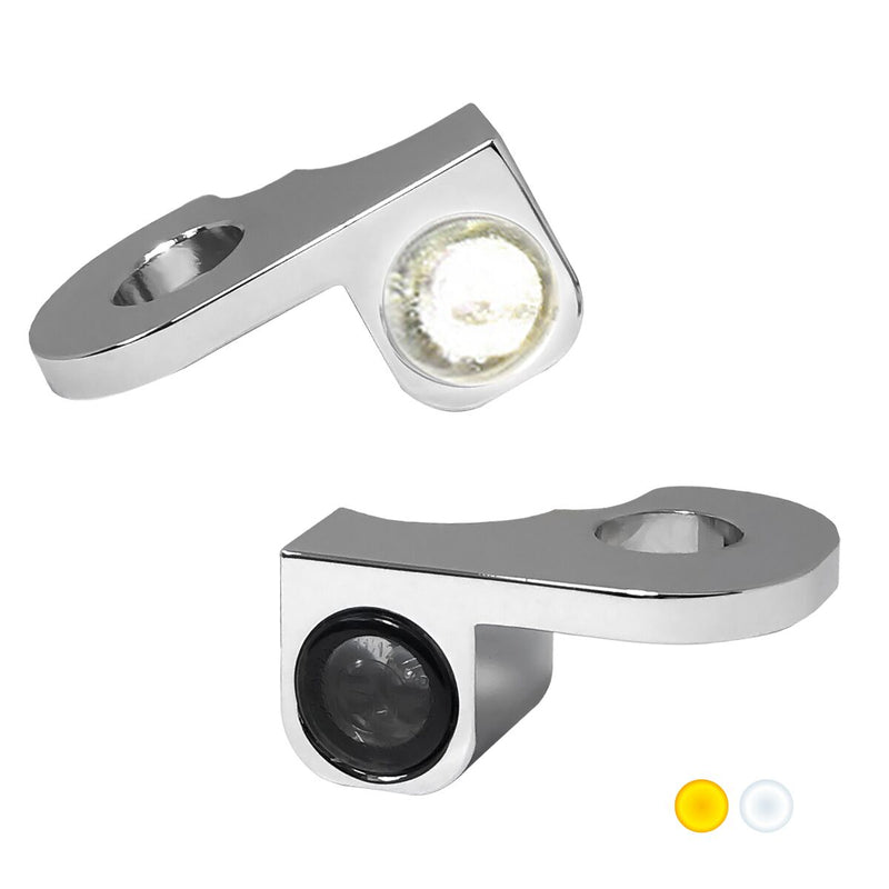 Heinz Bikes NANO Series LED Handlebar Turn Signals H-D in Chrome With Position Light For 2014-2017 Softail Slim S & Fat Boy S Models