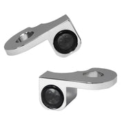Heinz Bikes NANO Series LED Handlebar Turn Signals H-D in Chrome With Position Light For 2014-2017 Softail Slim S & Fat Boy S Models #HBTSN-S14-C-PL