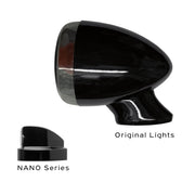 Heinz Bikes NANO Series Winglets Turn Signals, Brake & Taillights in Black For Harley-Davidson 1999-2024 Models #HBWLN-3TS